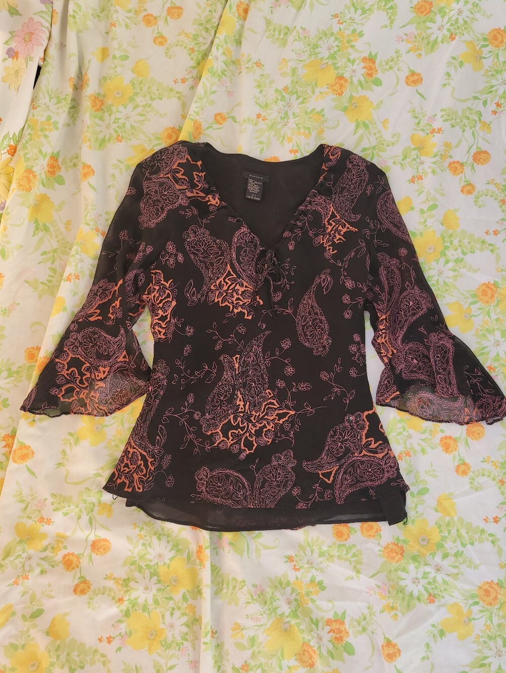 Silkland Whimdy Beaded Blouse Large